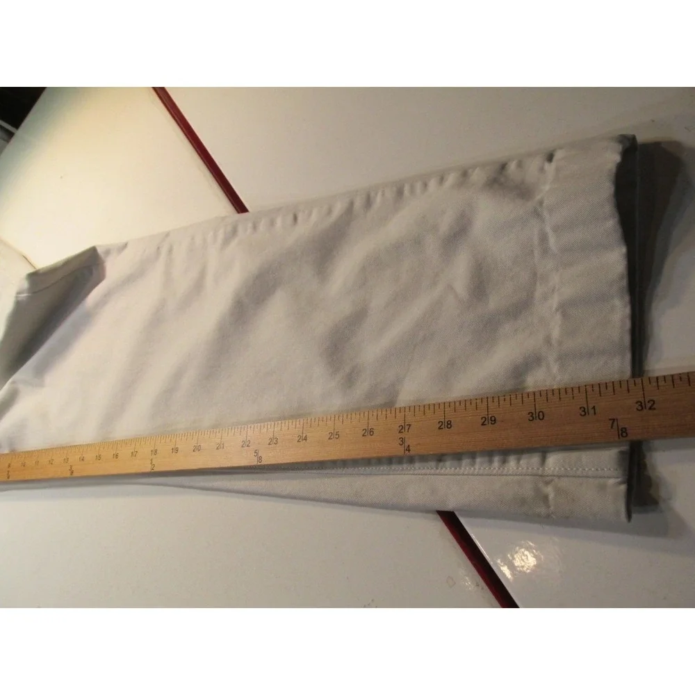 Levi Strauss Men 36x32 White Khaki Chino Pants Flat Front Mid Rise Straight